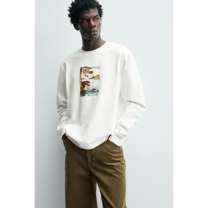 Футболка с принтом медведя