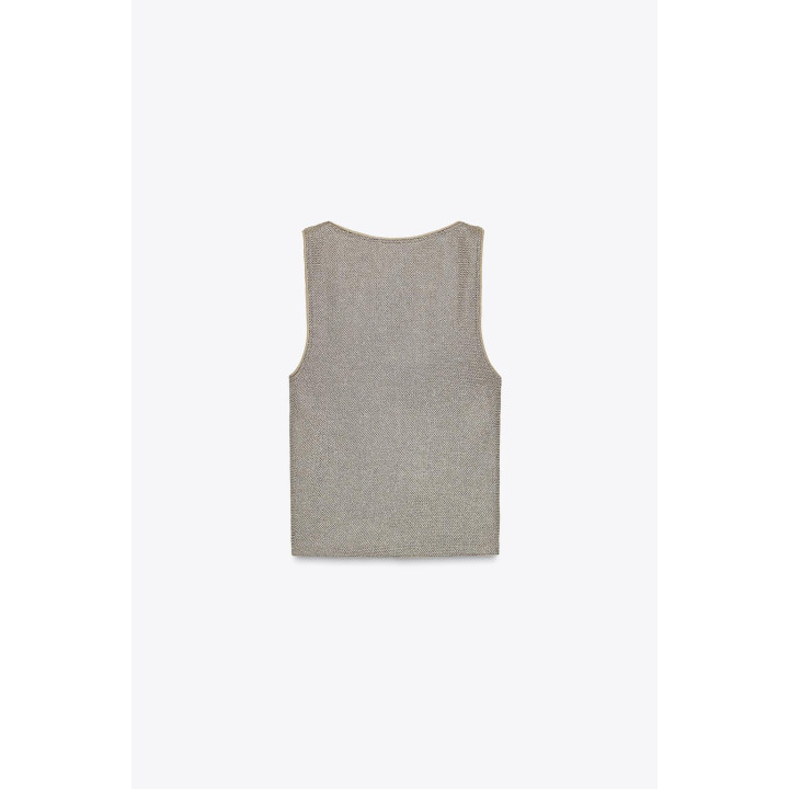 ТОП С ТЕКСТУРОЙ И МЕТАЛЛИЗИРОВАННОЙ НИТЬЮ