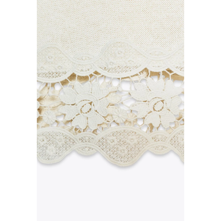 КОМБИНИРОВАННЫЕ БРЮКИ С ГИПЮРОМ