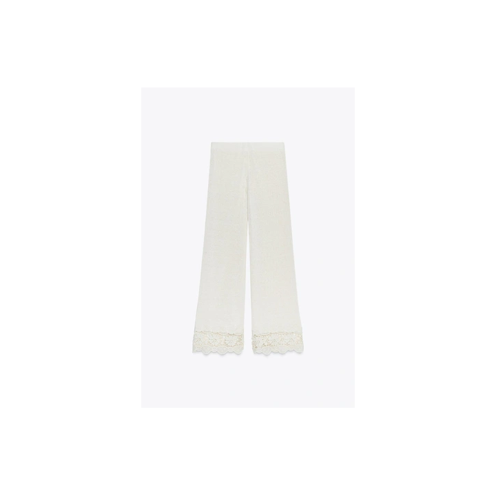 КОМБИНИРОВАННЫЕ БРЮКИ С ГИПЮРОМ