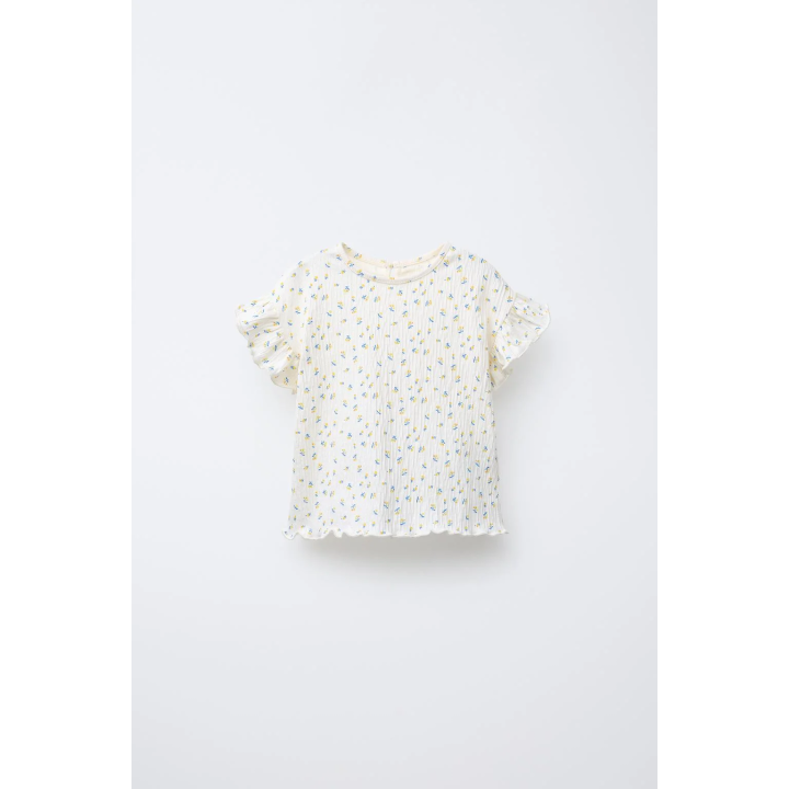 ФУТБОЛКА С ЦВЕТОЧНЫМ ПРИНТОМ