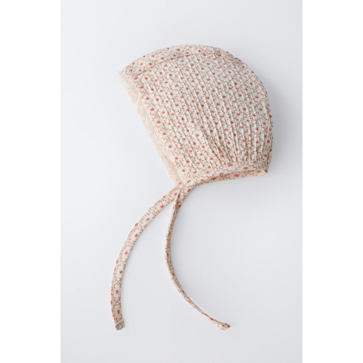 Кружевная бахрома из хлопковой газы с цветочным узором