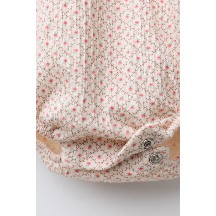 БОДИ С КРУЖЕВОМ И ЦВЕТОЧНЫМ ПРИНТОМ