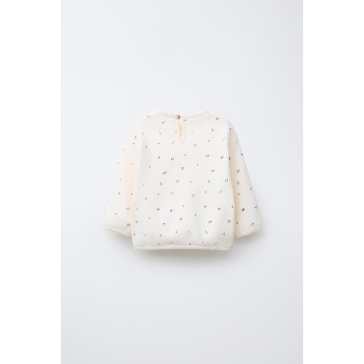 Толстовка с цветочным принтом