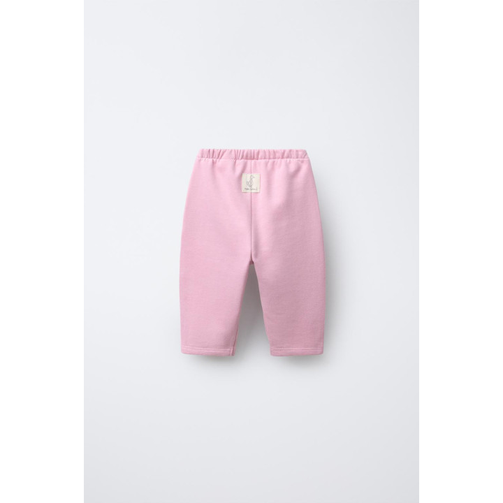 БРЮКИ BAGGY ИЗ МЯГКОЙ ТКАНИ С НАШИВКОЙ