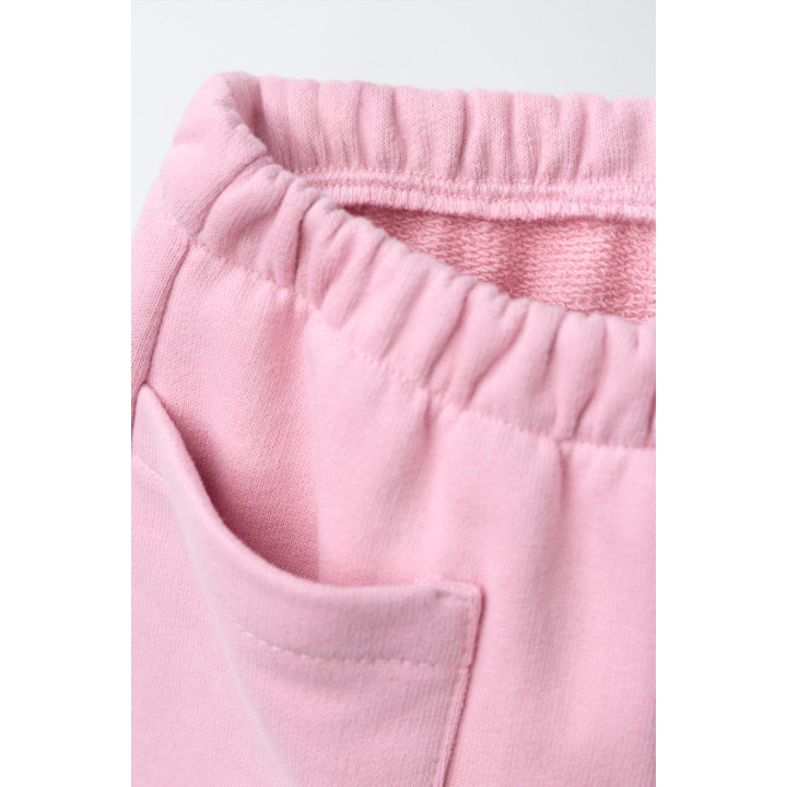 БРЮКИ BAGGY ИЗ МЯГКОЙ ТКАНИ С НАШИВКОЙ