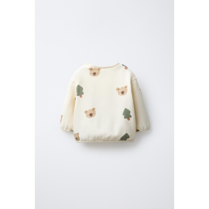 ТОЛСТОВКА С ПРИНТОМ «ЛЕС И МЕДВЕДЬ»