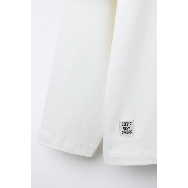 ФУТБОЛКА С ДВОЙНЫМИ РУКАВАМИ И НАДПИСЯМИ