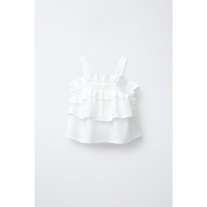 ТОП С ВОЛАНАМИ, 100% ЛЁН