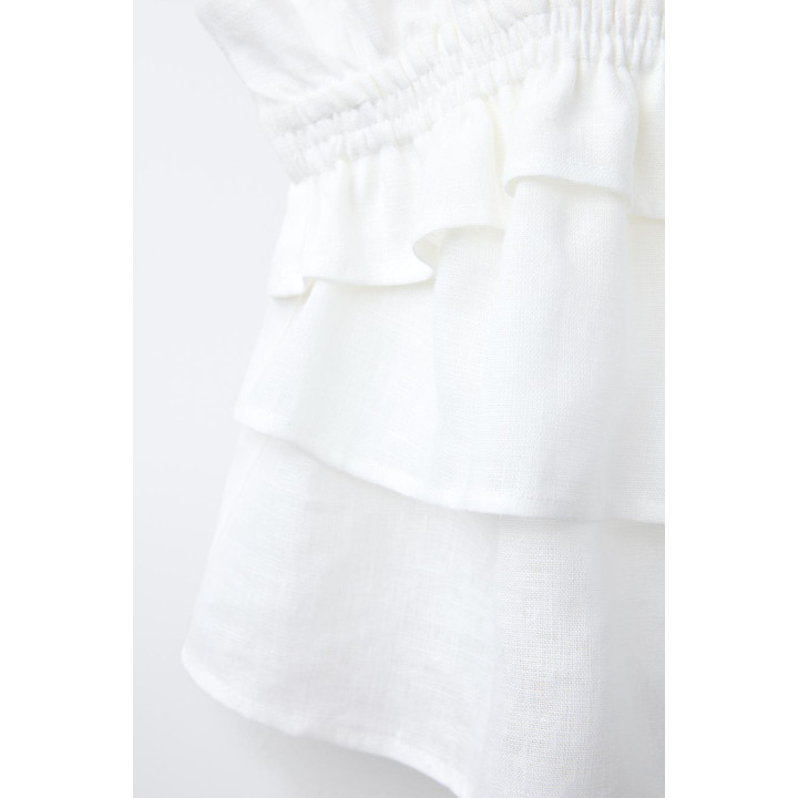 ТОП С ВОЛАНАМИ, 100% ЛЁН