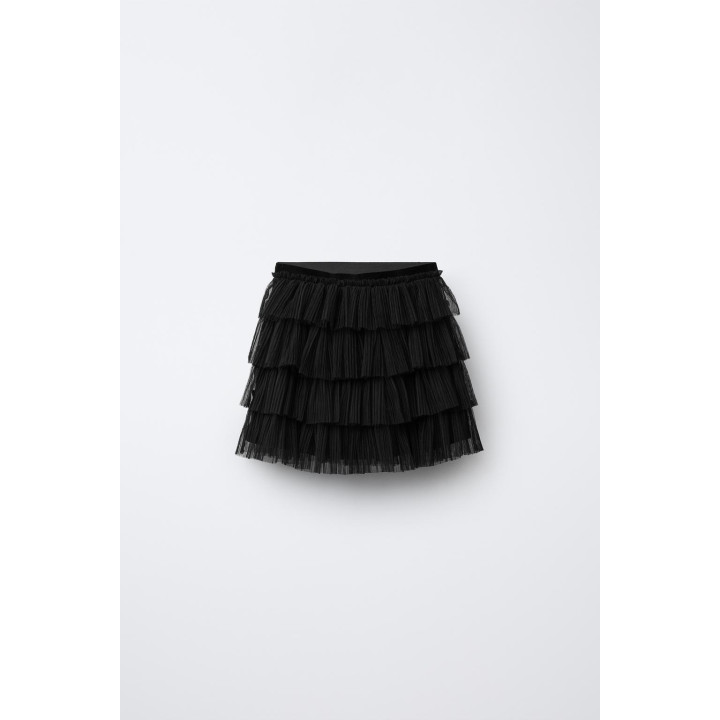 ЮБКА ИЗ ПОЛУПРОЗРАЧНОЙ ТКАНИ