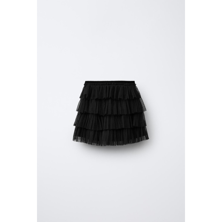 ЮБКА ИЗ ПОЛУПРОЗРАЧНОЙ ТКАНИ