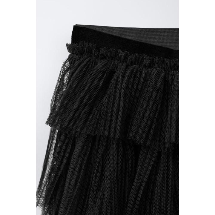 ЮБКА ИЗ ПОЛУПРОЗРАЧНОЙ ТКАНИ