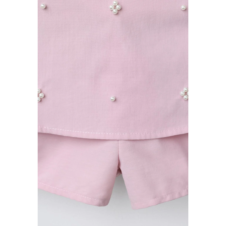 ЮБКА-ШОРТЫ С ВОЛАНАМИ И ЖЕМЧУГОМ