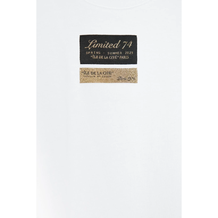 ФУТБОЛКА С КОРОТКИМИ РУКАВАМИ И ЭТИКЕТКОЙ