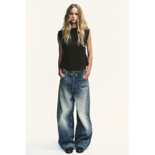 ТОП ИЗ КРЕПА С БАСКОЙ И ПОДПЛЕЧНИКАМИ