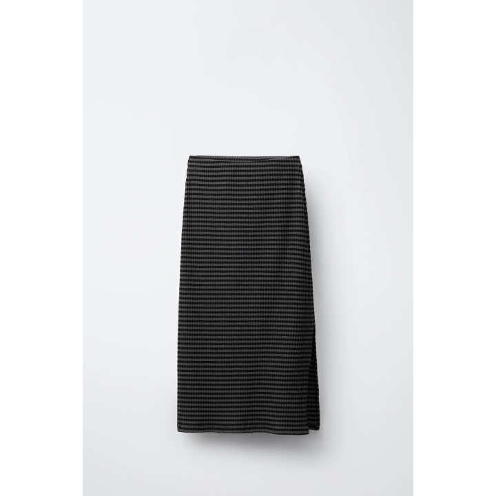 ЮБКА МИДИ С ТЕКСТУРОЙ В ПОЛОСКУ