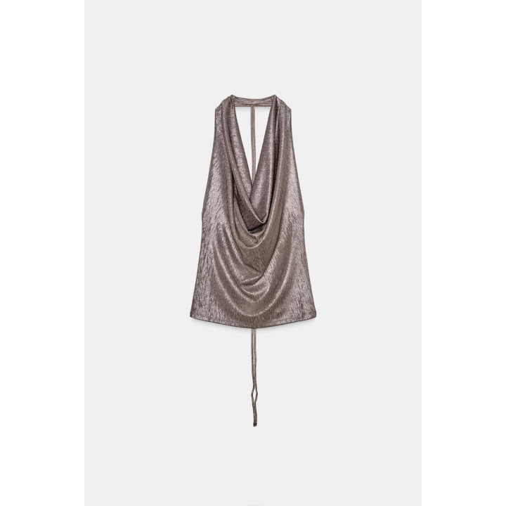 Топ с завязками на шее