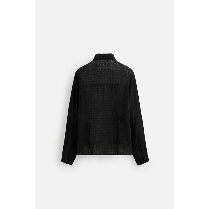 ЖАККАРДОВАЯ РУБАШКА ИЗ ЛЬНА И ХЛОПКА