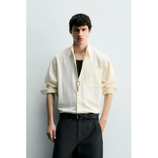 РУБАШКА С ТЕКСТУРОЙ В ПОЛОСКУ