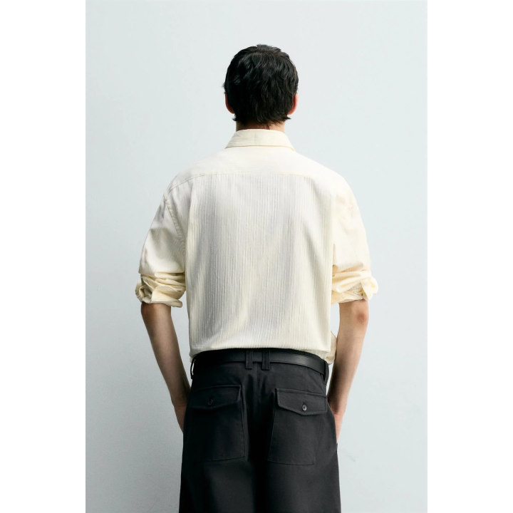 РУБАШКА С ТЕКСТУРОЙ В ПОЛОСКУ