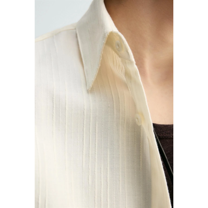 РУБАШКА С ТЕКСТУРОЙ В ПОЛОСКУ