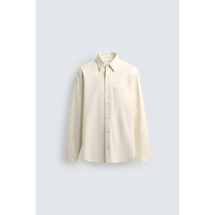 РУБАШКА С ТЕКСТУРОЙ В ПОЛОСКУ