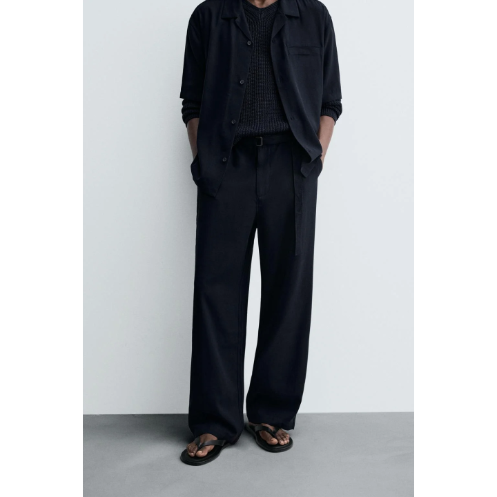 БРЮКИ RELAXED FIT С РЕМНЕМ