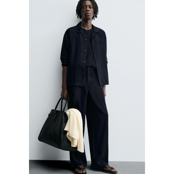 БРЮКИ RELAXED FIT С РЕМНЕМ