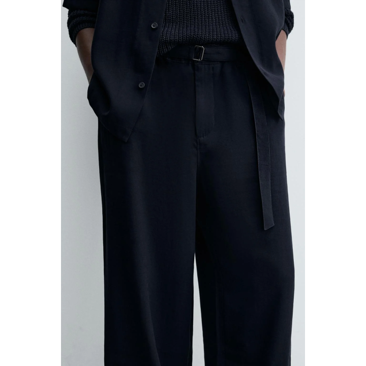 БРЮКИ RELAXED FIT С РЕМНЕМ