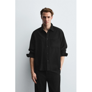 РУБАШКА RELAXED FIT ИЗ СТРУЯЩЕЙСЯ ТКАНИ