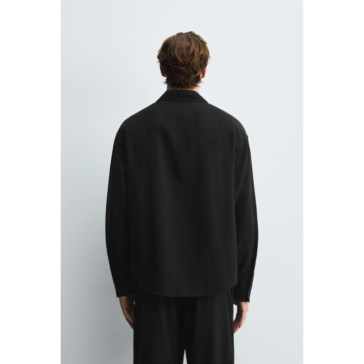 РУБАШКА RELAXED FIT ИЗ СТРУЯЩЕЙСЯ ТКАНИ