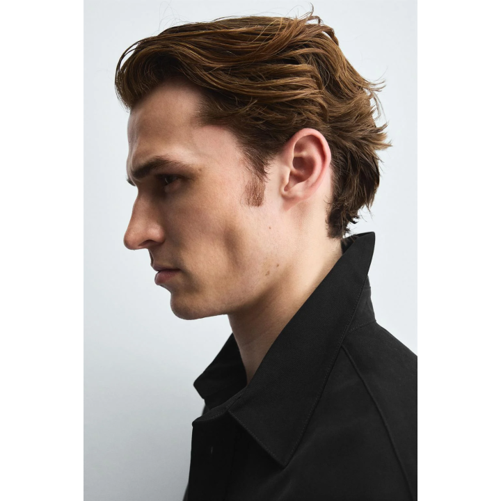 РУБАШКА RELAXED FIT ИЗ СТРУЯЩЕЙСЯ ТКАНИ