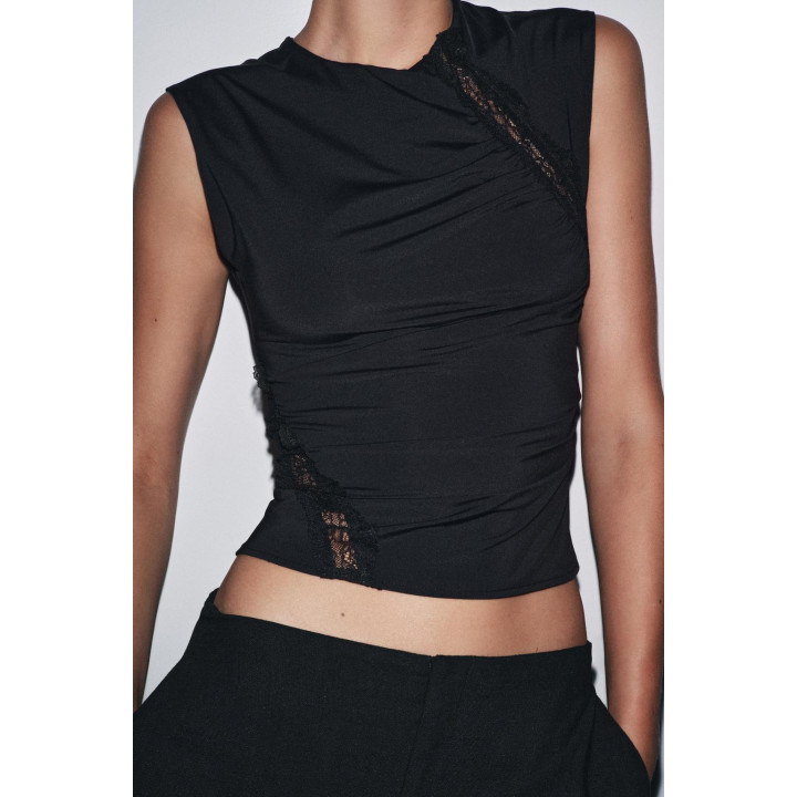 ТОП ИЗ ПОЛИАМИДА С КРУЖЕВОМ