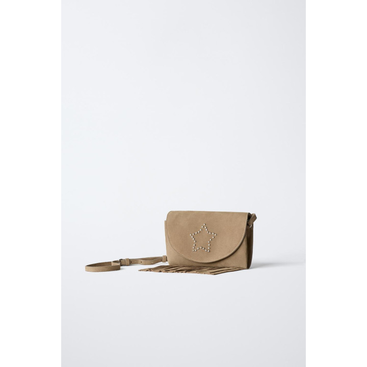 КОЖАНАЯ СУМКА С БАХРОМОЙ