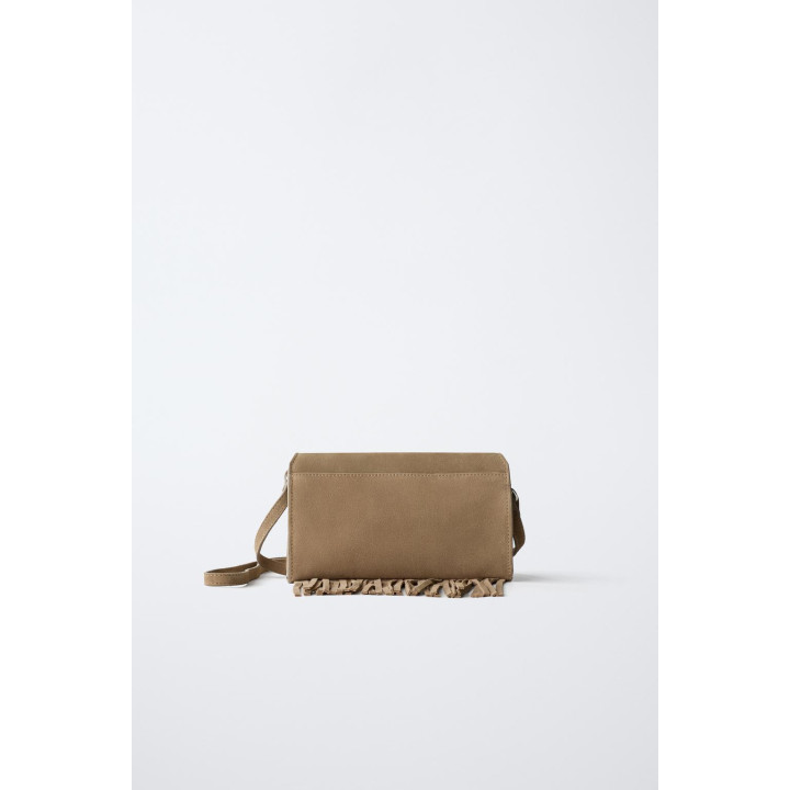 КОЖАНАЯ СУМКА С БАХРОМОЙ