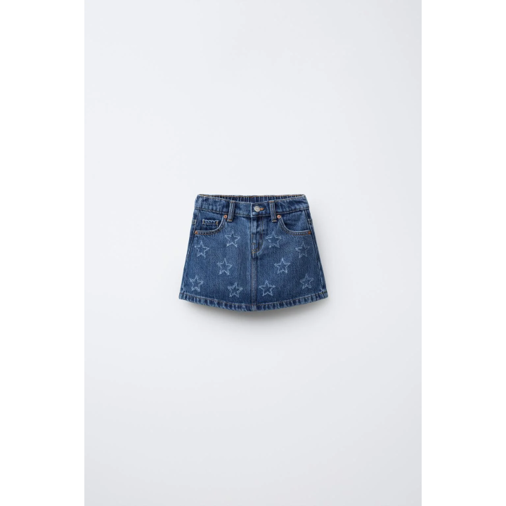 ДЖИНСОВАЯ ЮБКА СО ЗВЕЗДАМИ