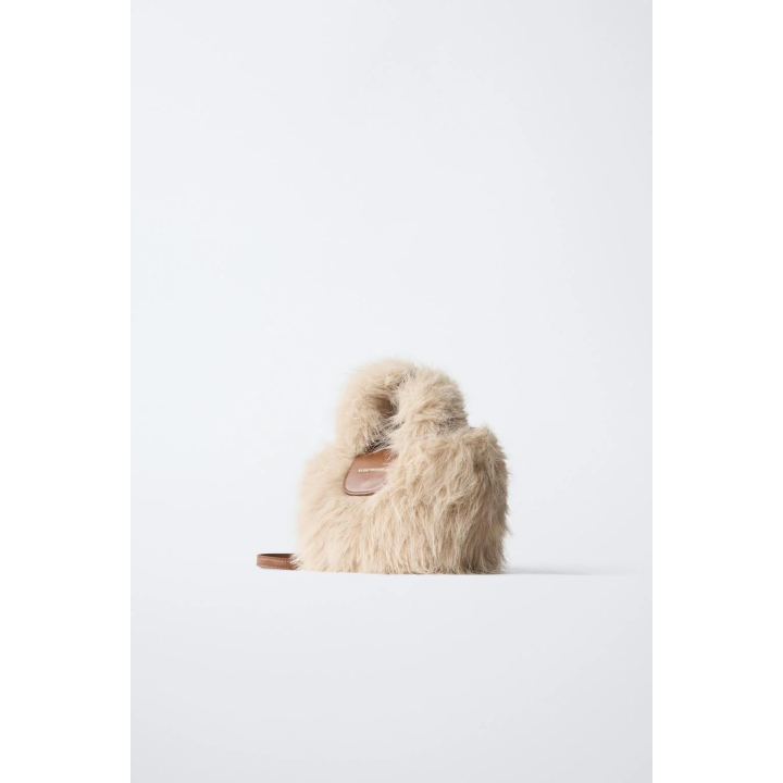 СУМКА ЧЕРЕЗ ПЛЕЧО ИЗ ИСКУССТВЕННОГО МЕХА