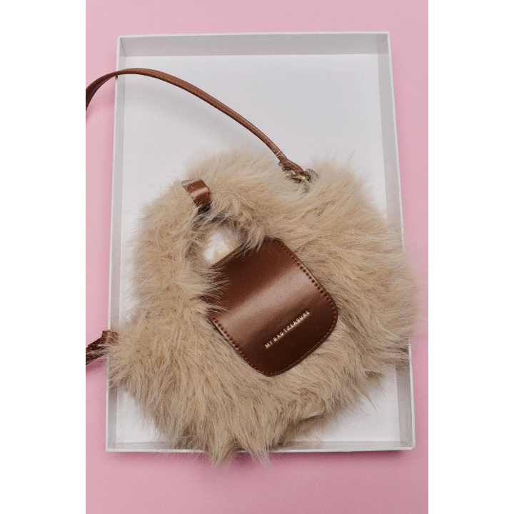 СУМКА ЧЕРЕЗ ПЛЕЧО ИЗ ИСКУССТВЕННОГО МЕХА