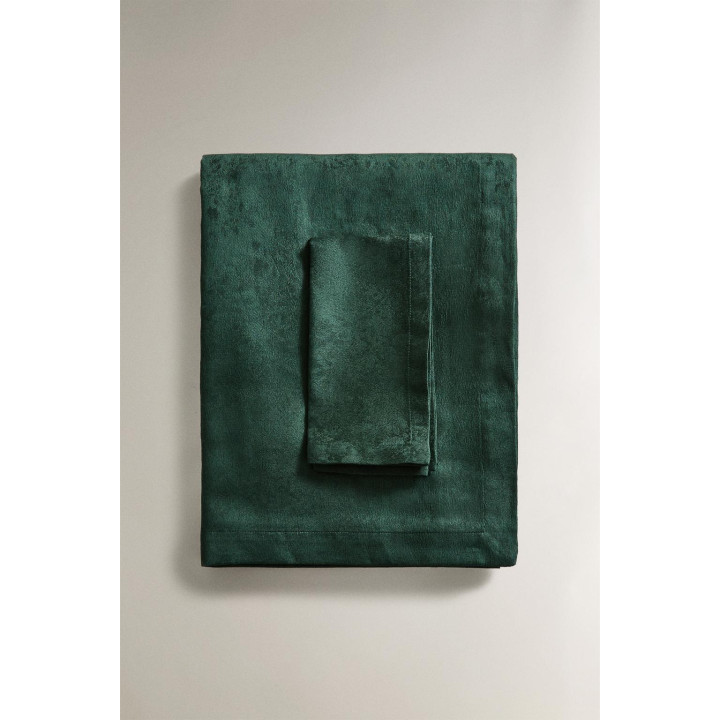 Рождественский хлопковый жаккардовый скатерть с ветками