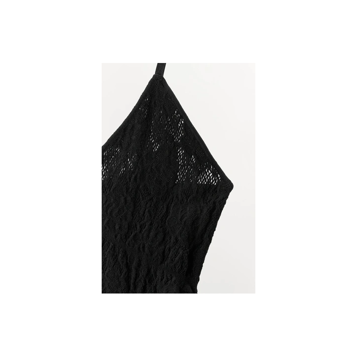 КОРОТКИЙ БЕСШОВНЫЙ КРУЖЕВНОЙ КОМБИНЕЗОН