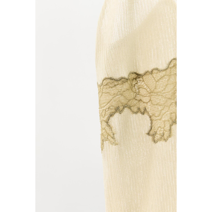 ТРИКОТАЖНЫЙ ТОП С КРУЖЕВОМ