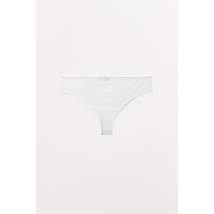 АЖУРНЫЕ ТРУСЫ С АТЛАСНЫМ БАНТОМ