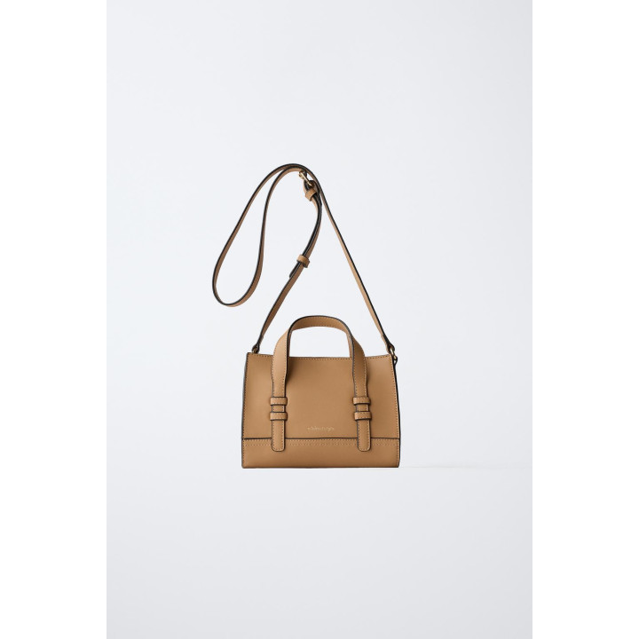 СУМКА ЧЕРЕЗ ПЛЕЧО С ОТДЕЛКОЙ В РУБЧИК