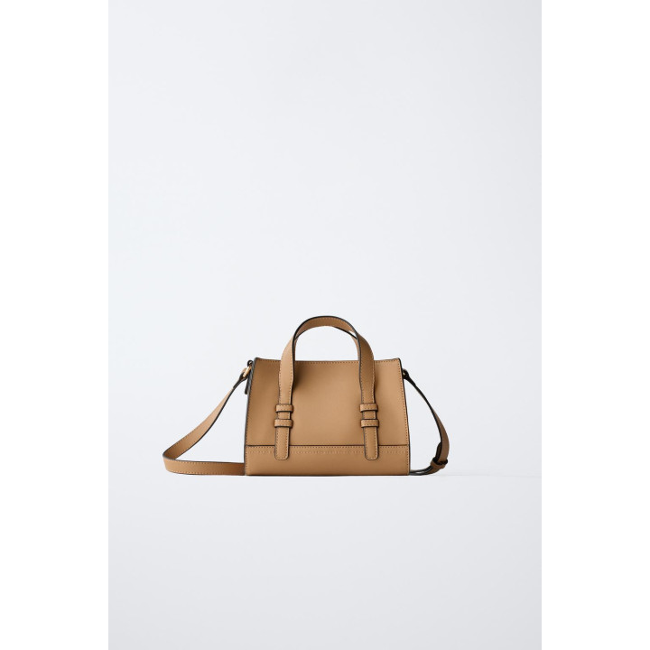 СУМКА ЧЕРЕЗ ПЛЕЧО С ОТДЕЛКОЙ В РУБЧИК