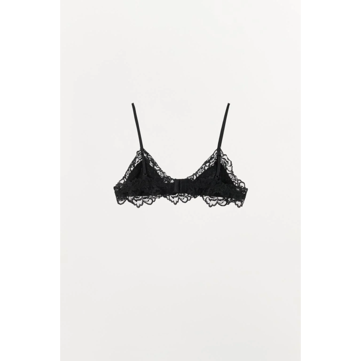 БРАЛЕТТ ИЗ АЖУРНОГО ТРИКОТАЖА С КРУЖЕВОМ