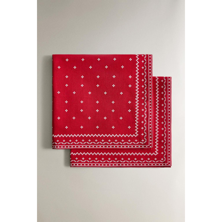 Набор хлопковых зимних рождественских салфеток (набор из 2 штук)