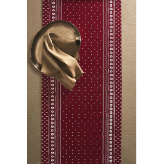 Хлопковый новогодний зимний бегунок для стола