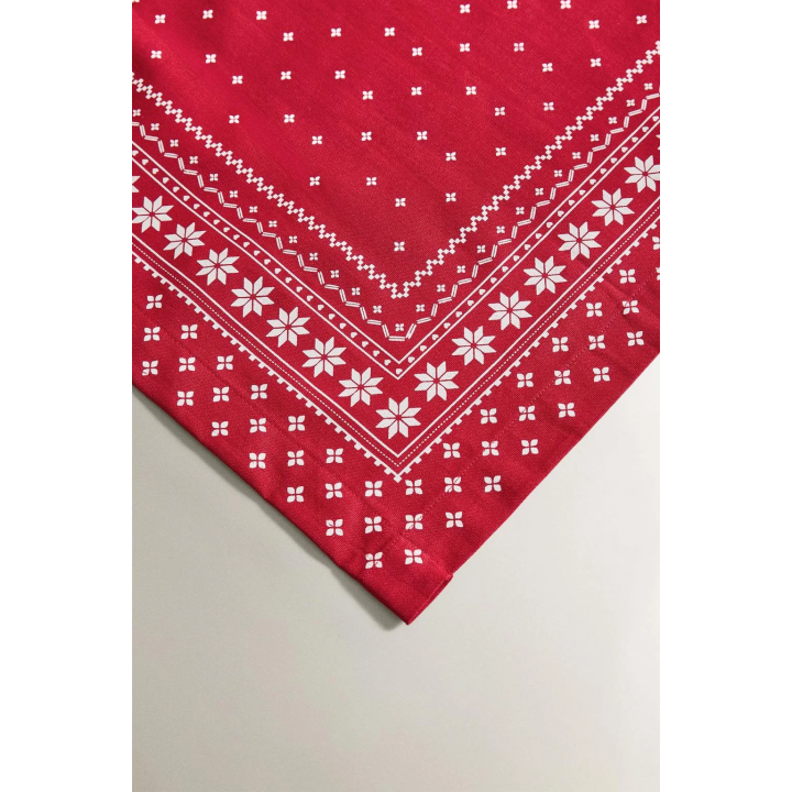 Хлопковый новогодний зимний бегунок для стола