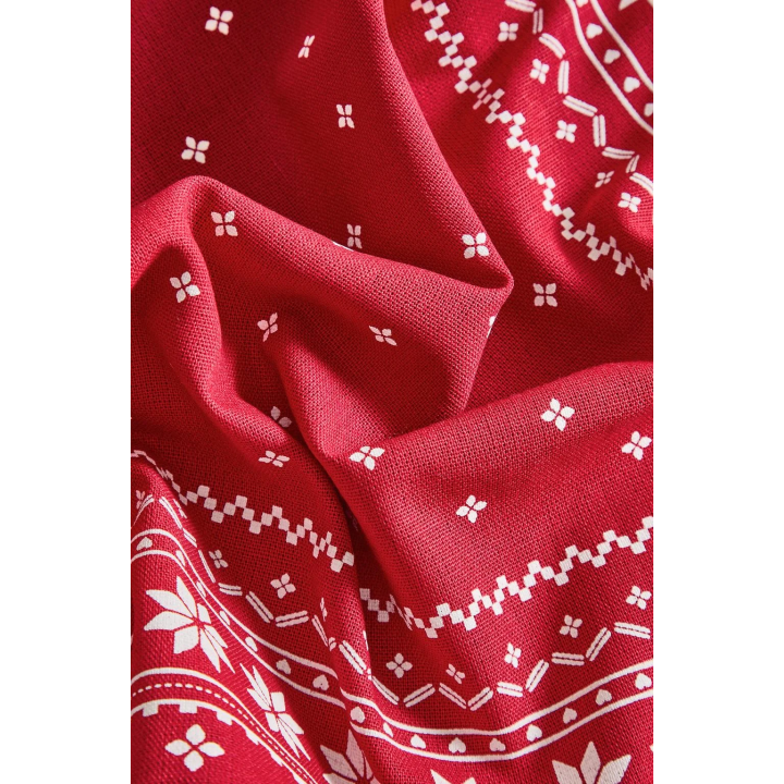 Хлопковый новогодний зимний бегунок для стола